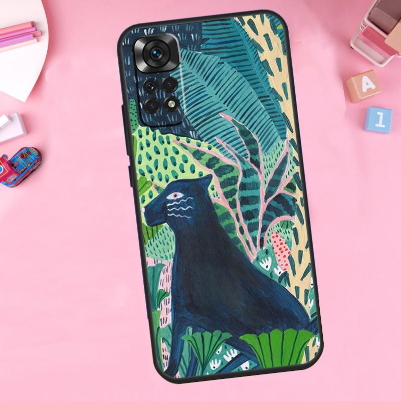 Cute Cartoon Sloth Leopard For Xiaomi Redmi Note 14 13 10 11 12 15 Pro Plus Phone Case For Redmi 15C 13C 12C 10C 14C 15