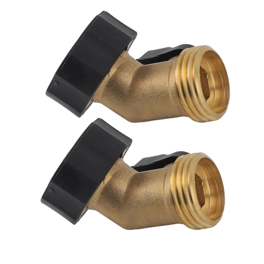 Brass Garden Hose Shutoff Valve Curved Design Water Control for Garden Irrigation Car Washing