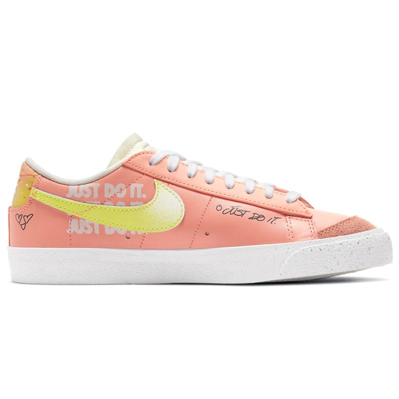 Nike Blazer Low '77 Doodle Yuanyang Swoosh For Pink Women's Sneakers Skateboard Shoes DJ4281-641