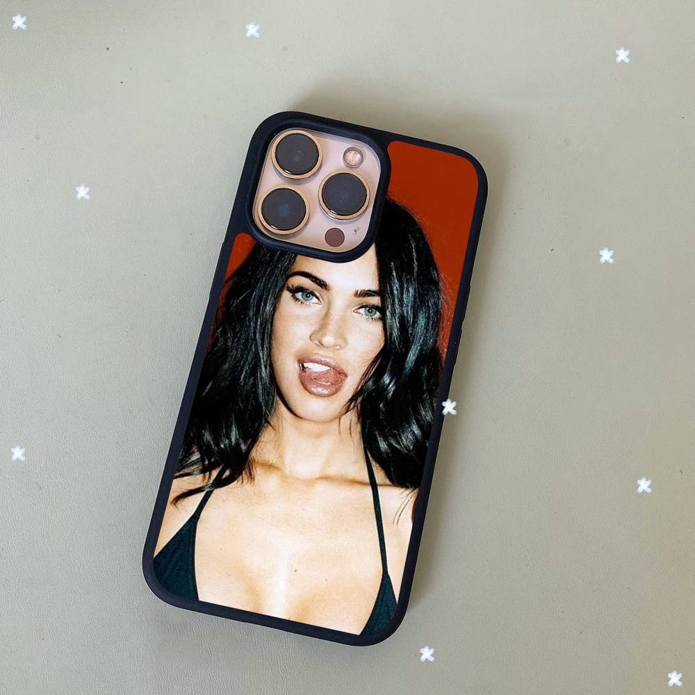 Jennifers Body Megan Fox Black Silicone Hard Plastic Phone Case For Iphone 17 Air 16 15 14 13 12 11 Pro Max PC+TPU Case