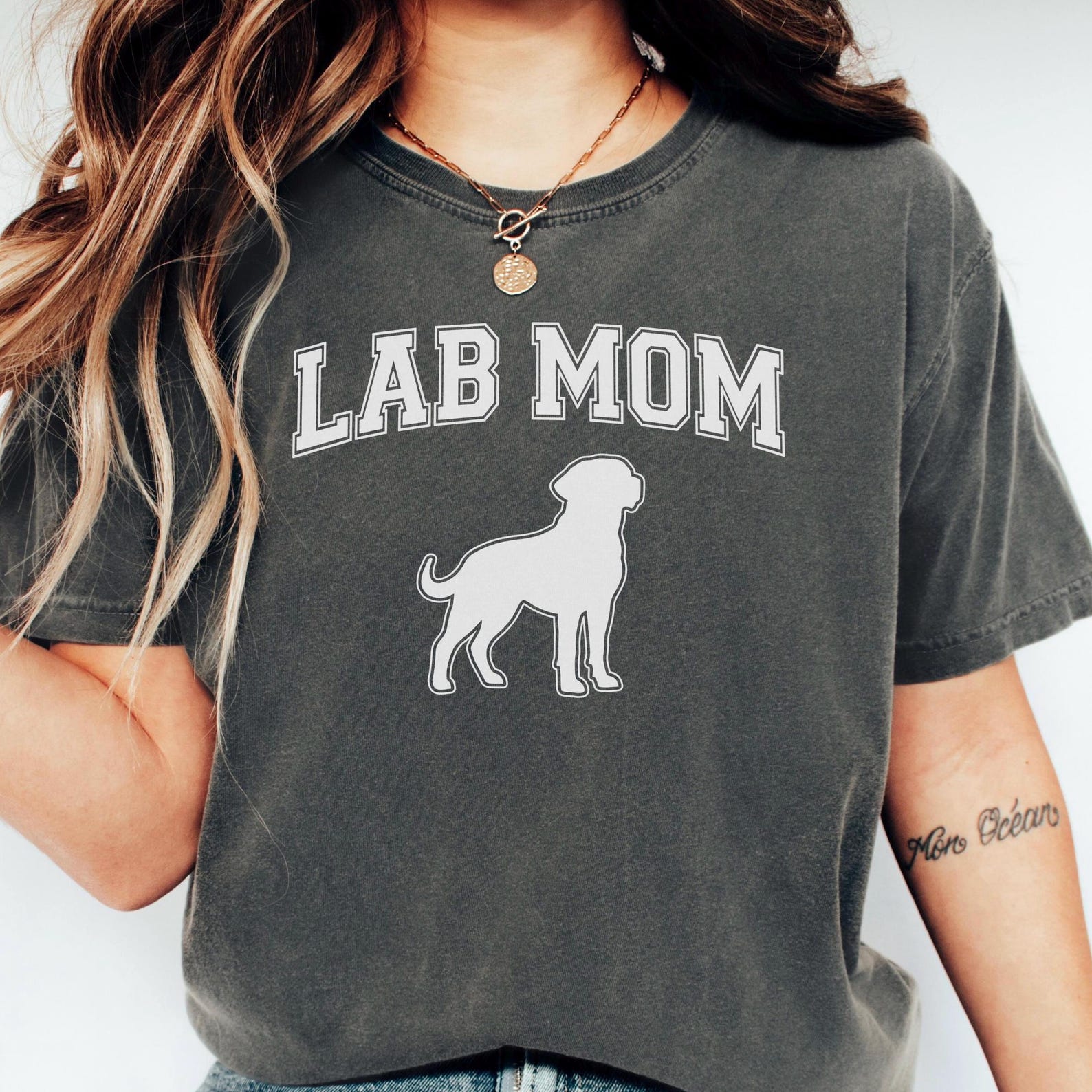 Lab Mom Shirt: Comfort Colors Labrador Dog Tee 3XL