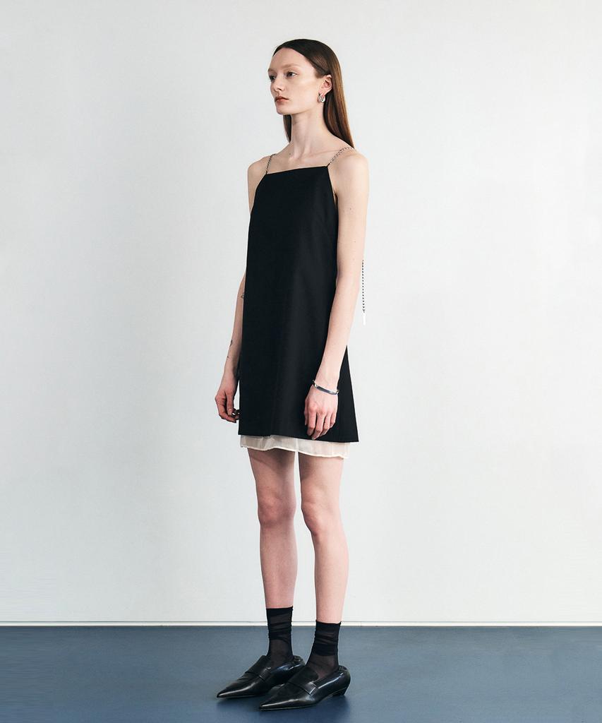 SEALOT Chain Layered Mini Dress (Black)