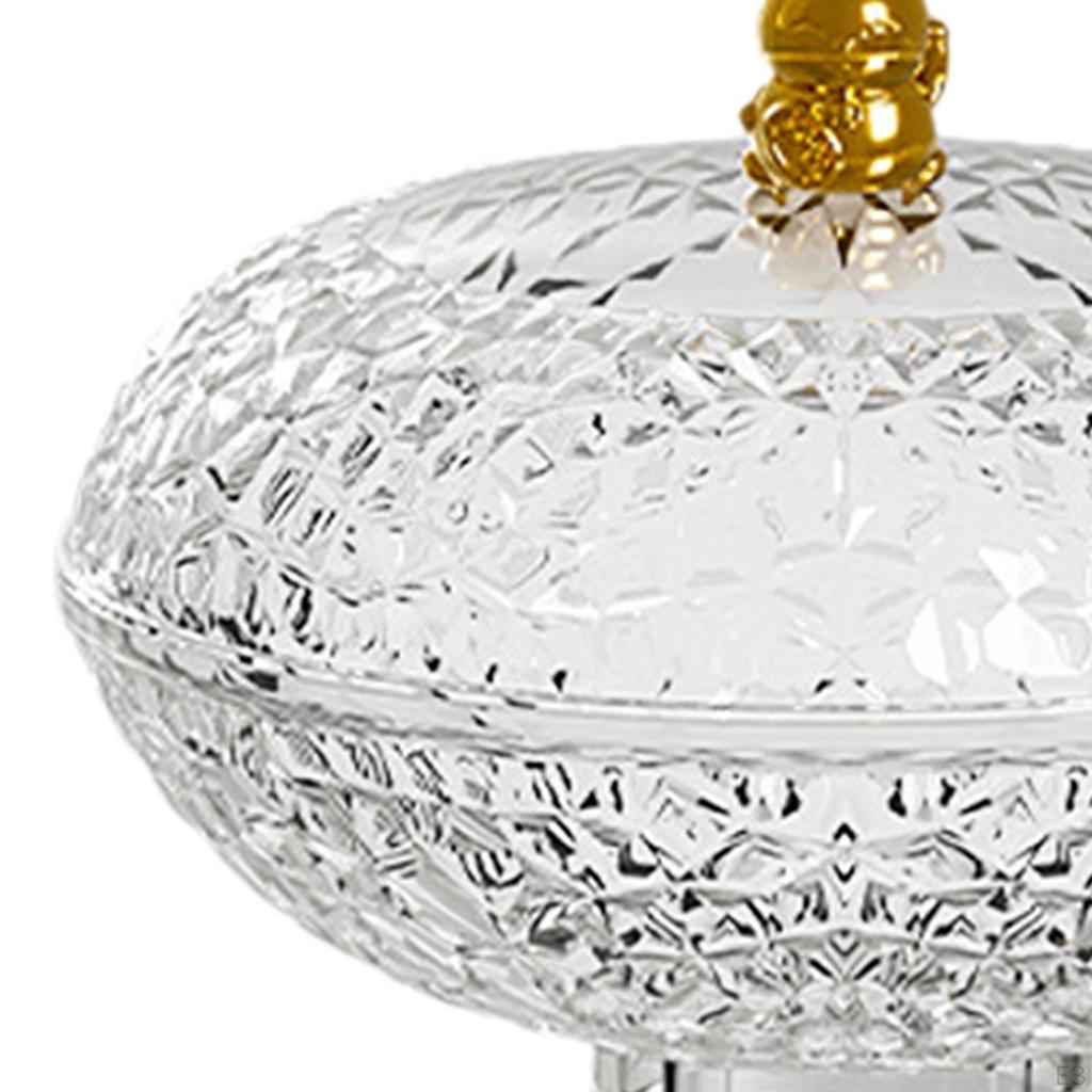 Countertop Fruit Bowl with Lid Basket Removable Holder, Plate for Party Wedding