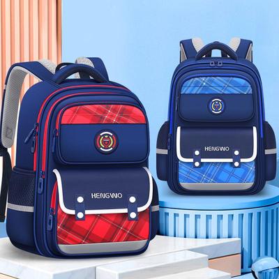 Großer, wirbelsäulenschonender Kinderrucksack für die Klassen 1-6, doppelter Schultergurt, Unisex