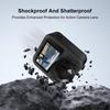 For GoPro MAX2 PULUZ Silicone Dual-Lens Cover (Black)