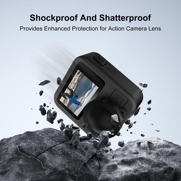 For GoPro MAX2 PULUZ Silicone Dual-Lens Cover (Black)