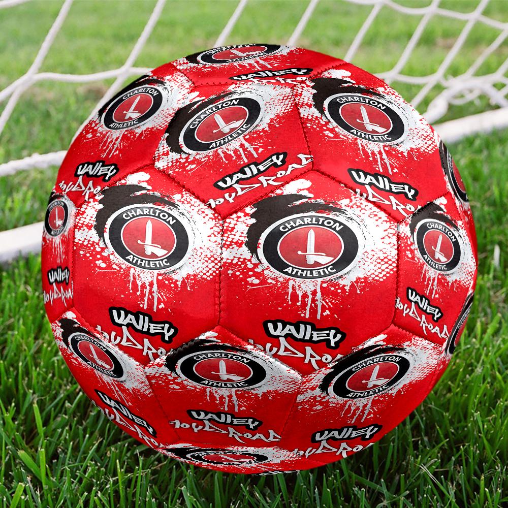 Football Charlton-Athletic Crest Size 5 Soccer Balls, Anti-Slip, Protective Football, Outdoor Sport, a Unique Gift Suitable for Him/her, Birthdays