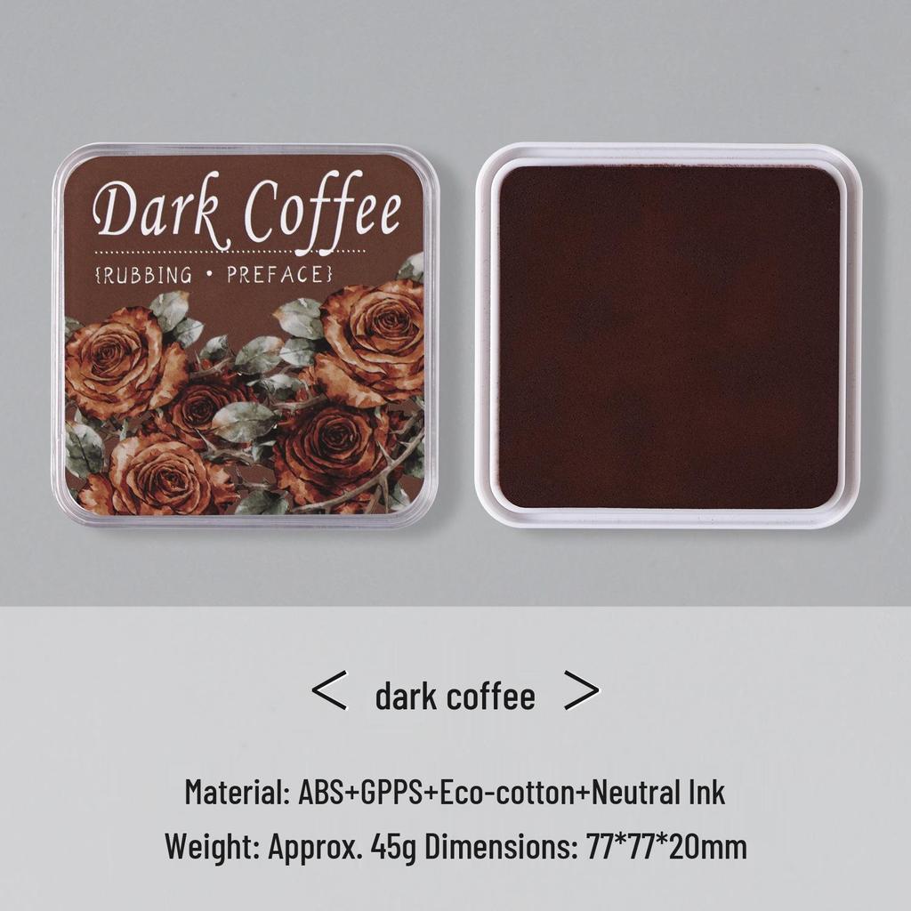 Retro Eco-Cotton Neutral Ink Stamp Pad for Journals
