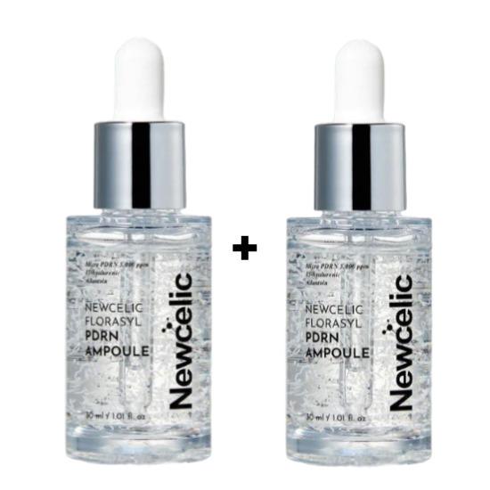 Newcelic Florasil PDRN Ampulle 30ml – Hautreparatur & Feuchtigkeit Regenerierendes Serum