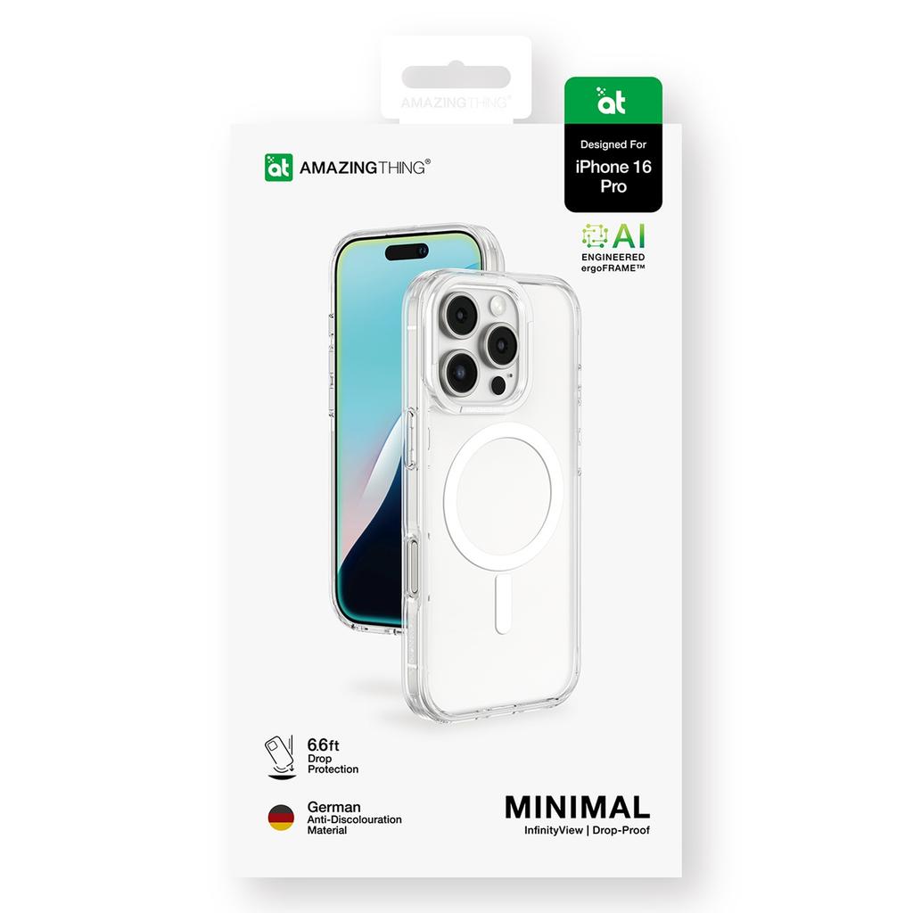 Silicone Case for iPhone 16 Pro Minimal Case - Transparent