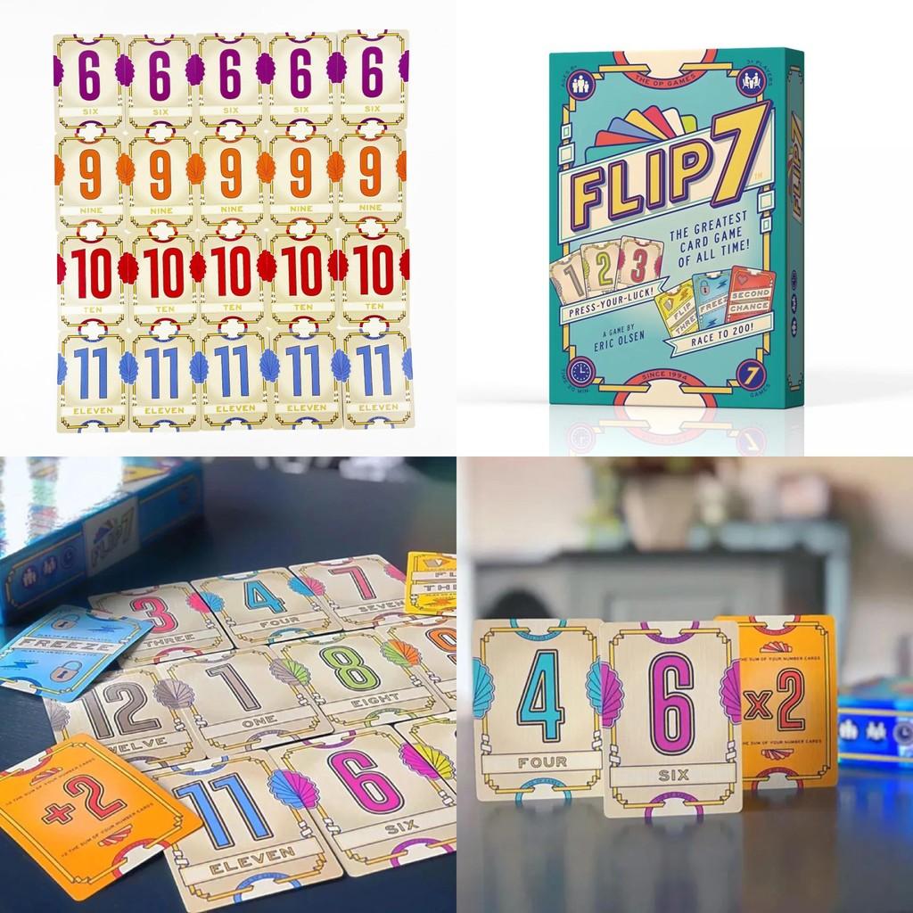 Flip7 Card Game For Party Gatherings With Educational And Interactive Features For Family And Friends