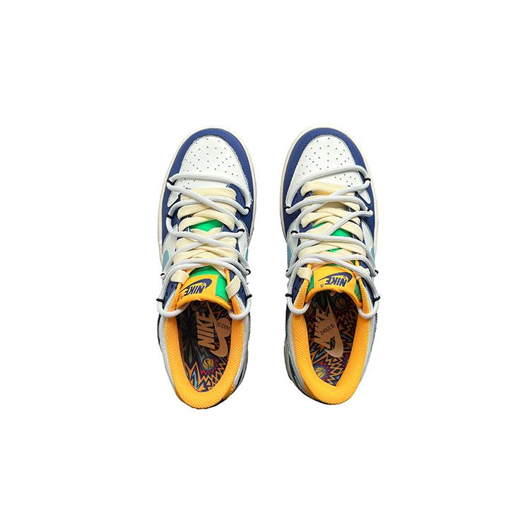 Nike Dunk Low Slip Resistant Abrasion Resistant Low top Skateboard Shoes GS Blue White DV1693-401(TeamK-)