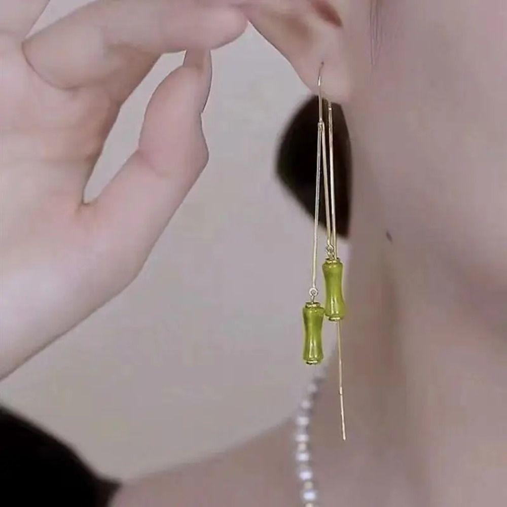 10pcs/Bag Loose Beads Bamboo Shape Beads Jewelry Making Acrylic Beads Earring Lampwork Beads Gift