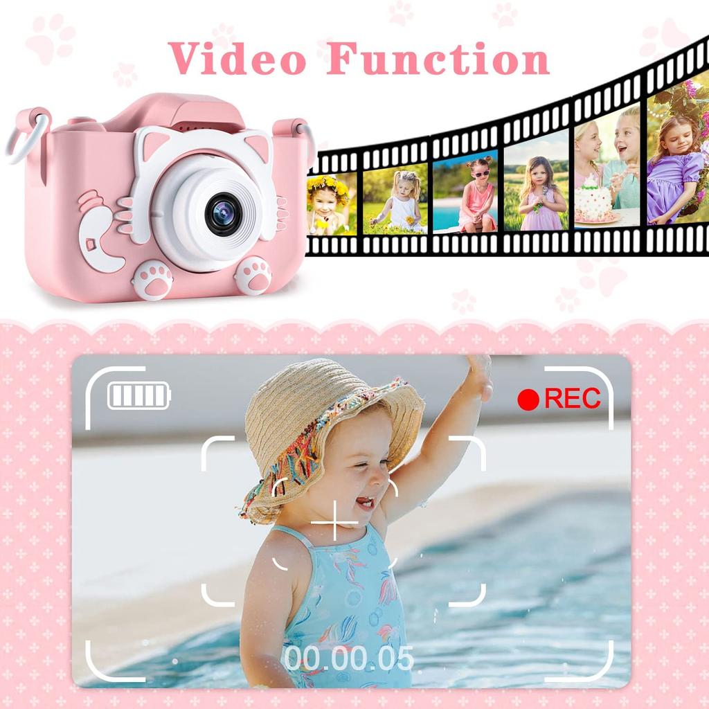 Mini X5S Children Camera Toys 2000W Pixel HD Cartoon Kids Digital Camera Cute Dual Cameras SLR Camera Kid Toy