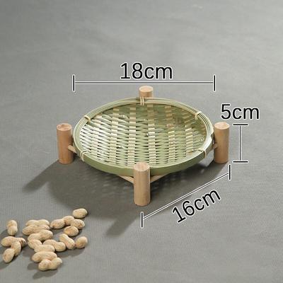Handmade Bamboo Woven Fruit & Snack Basket Set