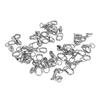 30pcs High Strength Fishing Snap Swivels Ball Bearing Swivels Stainless Fishing Swivels with Oval Split Ring For