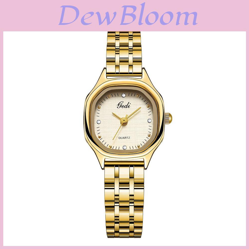Womens Fashion Small Steel Watch With Quartz Movement Waterproof For Daily Wear