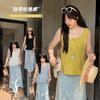 Large Size Women's Clothing Simple Solid Color Fashion Single Wear Inner Vest Women's 2026 Spring New Pullover Top 134360