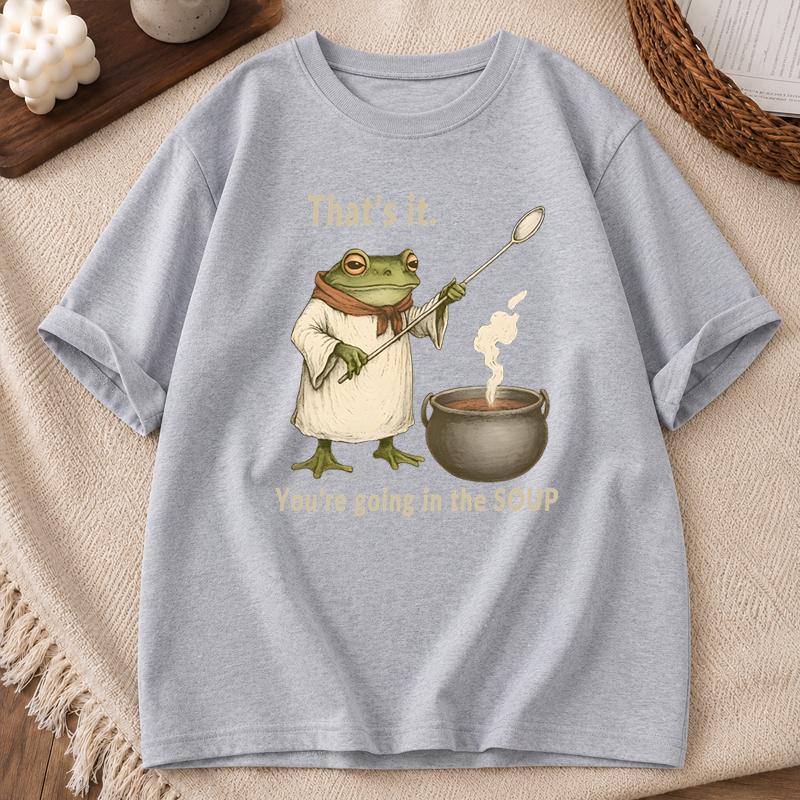 Funny Frog Graphics Vintage Unisexs Tshirt Casual Summer Short Sleeve Tshirt O Neck Tee Unisex Unisex Streetwear Trendy Tshirt