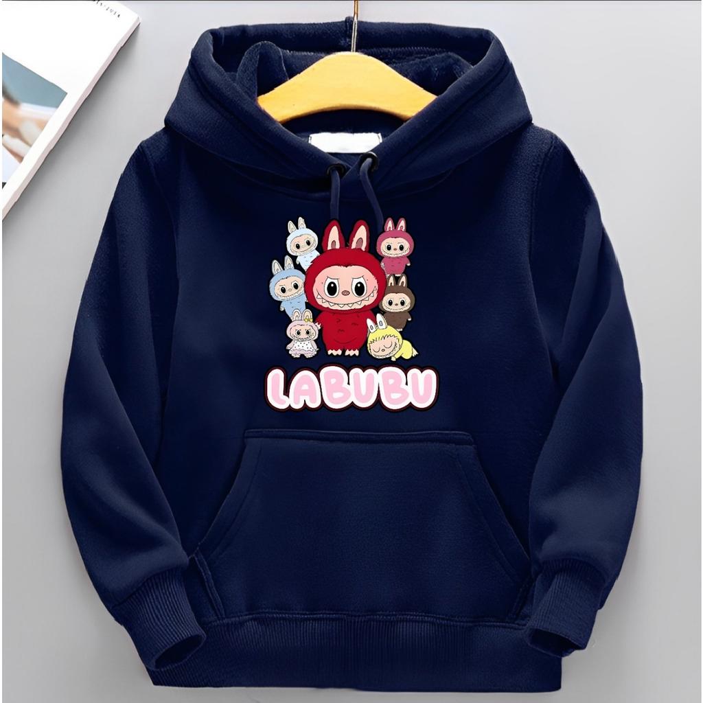Children's Hoodie New Trendy Labubu Kids Cute Cartoon Casual Daily Hoodie 100-160cm Boys Girls