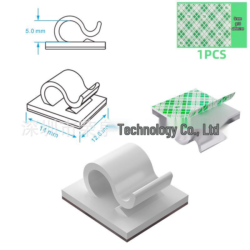 Klip do Organizacji Przewodów i Kabli Sieciowych Kamery Samochodowej na Deskę Rozdzielczą - Zarządzanie Kablami na Biurko