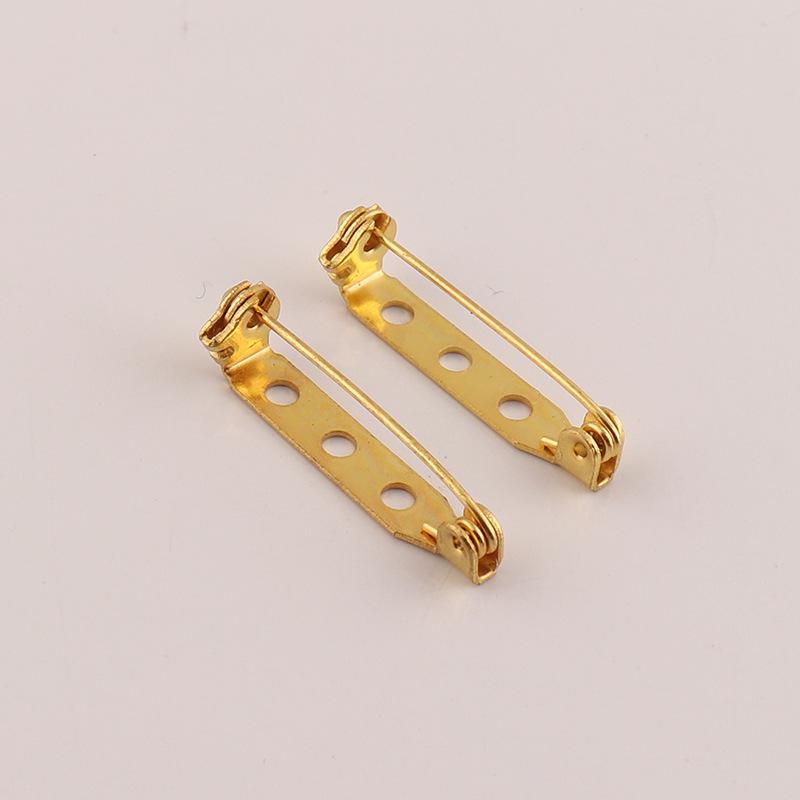 Gold Lockable Safety Brooch Pin for Clothes and Corsage Accessories