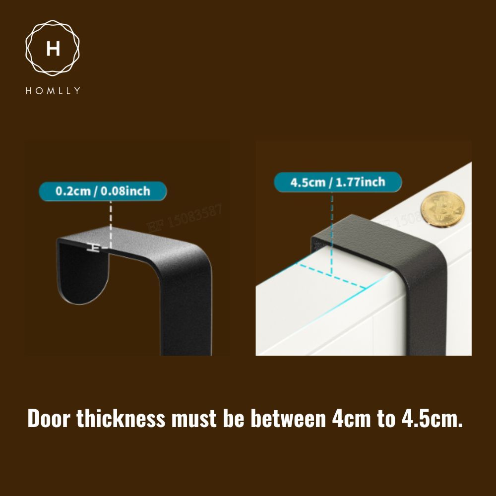 Homlly Over the Door 4/5/6 Tier Pantry Kitchen Bathroom Organizer and Storage Rack with Full Basket