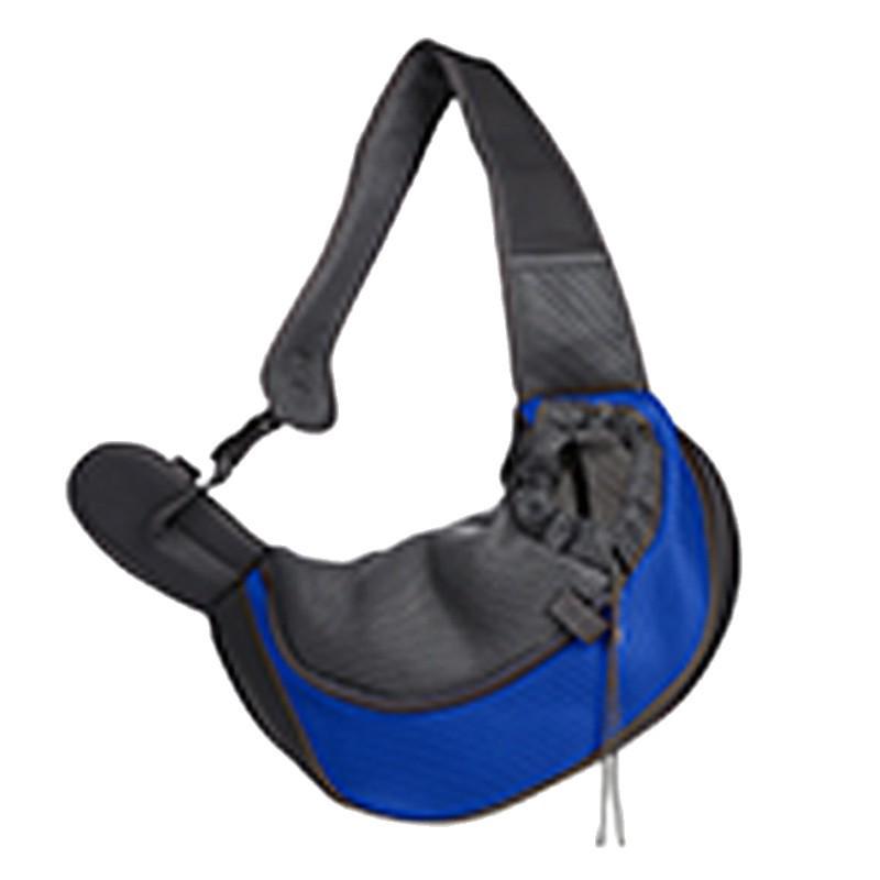 Atmungsaktive Crossbody-Haustiertasche mit Kopföffnung, Tragbar für Katzen & Hunde, Netz-Schultertasche mit Kordelzug