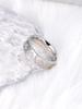 JeeMango 316L Stainless Steel White CZ Crystal Wedding Ring For Women Fashion Heart Imitation Diamond Jewelry R23025
