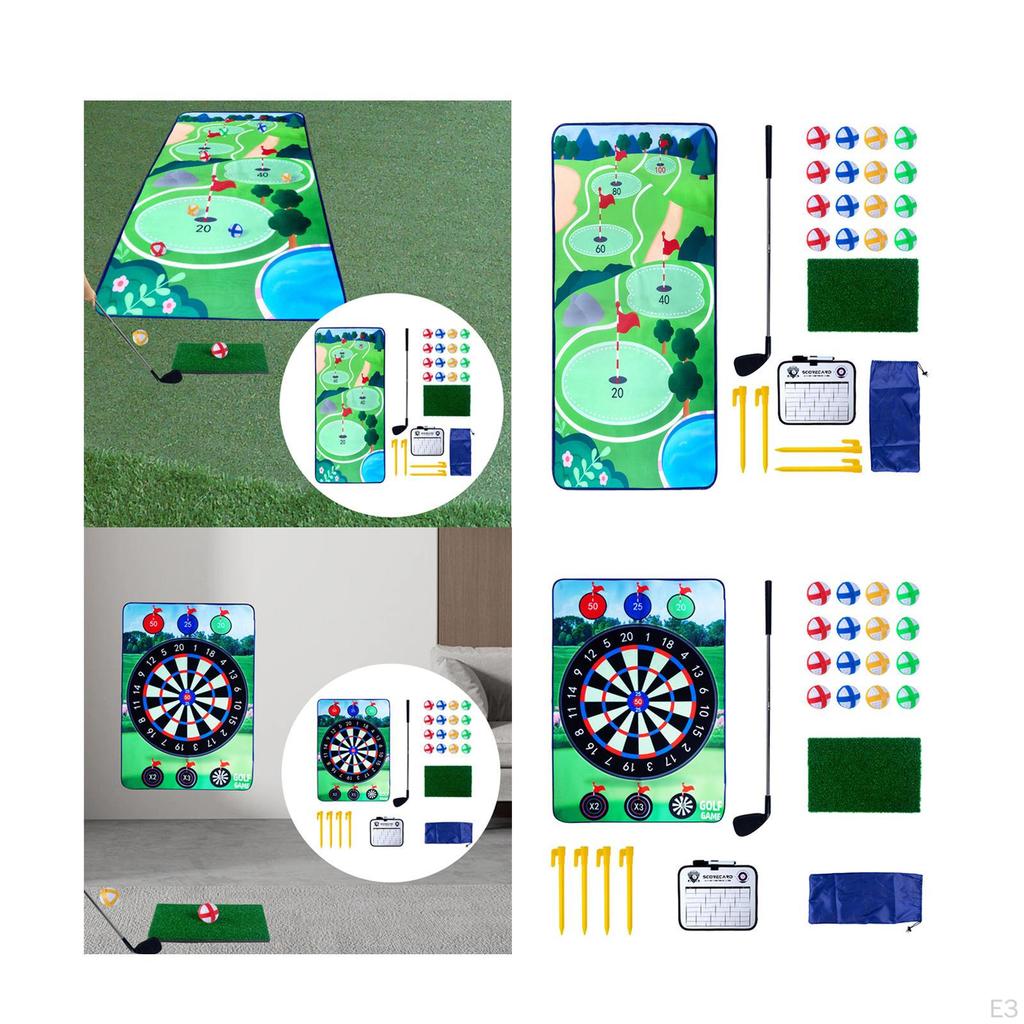 Children's Golf Play Set with Hitting Mat, Fun Activity for Ages 4-8