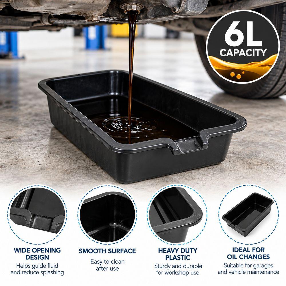 Bac de vidange en plastique Grande capacité Bac de récupération d'huile Nouveau bac de vidange automobile Atelier de garage