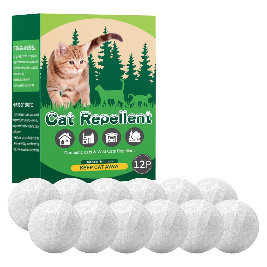 Cat Deterrent Ball Repel Catnip Ball Train Pet To Reduce Furniture Damage Natural Ingredients 12 Pcs