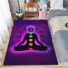 Rainbow 7 Chakra Mandala Bohemia Area Rug,Carpet Rug for Living Room Bedroom Sofa Doormat Decor,Yoga Soft Non-slip Floor Rugs