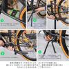 Machi No Nami Bicycle Kickstand, Double Leg Stand, Bicycle Center Stand, Aluminum Alloy, Center Mount, Two Legs, Anti-Tip, Compatible with Road Bikes,