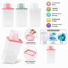 Transparent Washing Powder Storage Box with Measuring Cup Laundry Storage Container