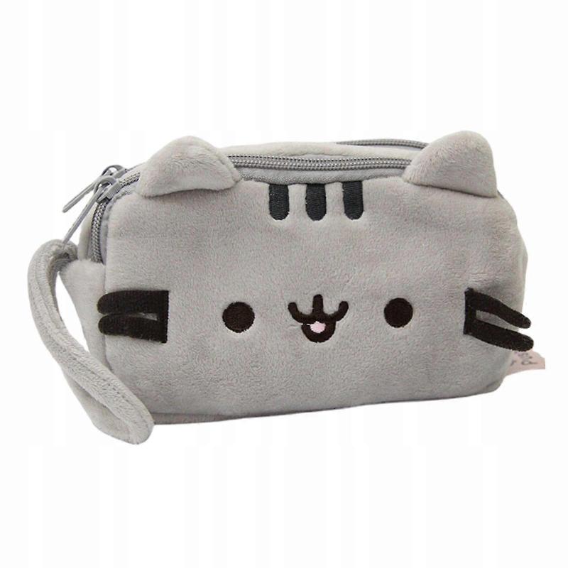 Plush Pencil Case Cute Cat Pen Bag Cosmetic Bag For Children School Office