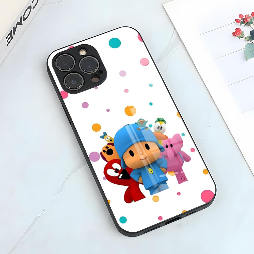 Pocoyo Handyhülle Für IPhone 17 Pro Max 15 Pro 16 14 Plus 12 13 Mini 11 Pro Stoßfeste Glasabdeckung