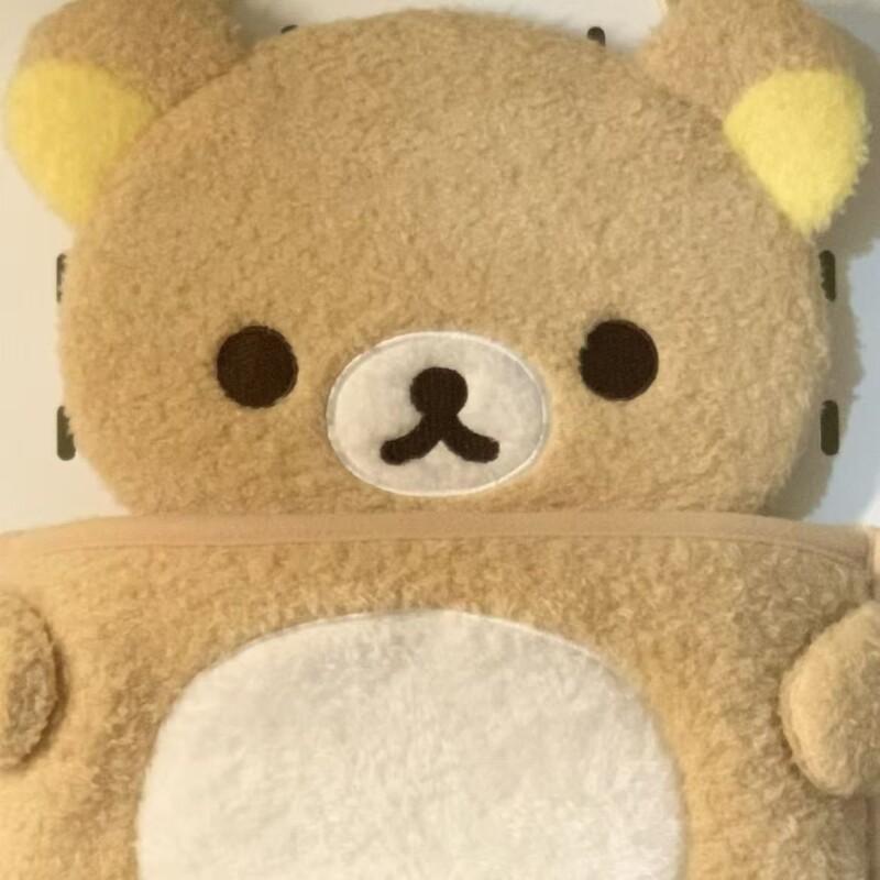 Cartoon Easy Bear Storage Hanging Bag Cute Bear Large Capacity Plush Storage Bag Girl Dormitory Miscellaneous Storage Bag