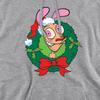 Ren & Stimpy Mens Wreath Christmas Hoodie