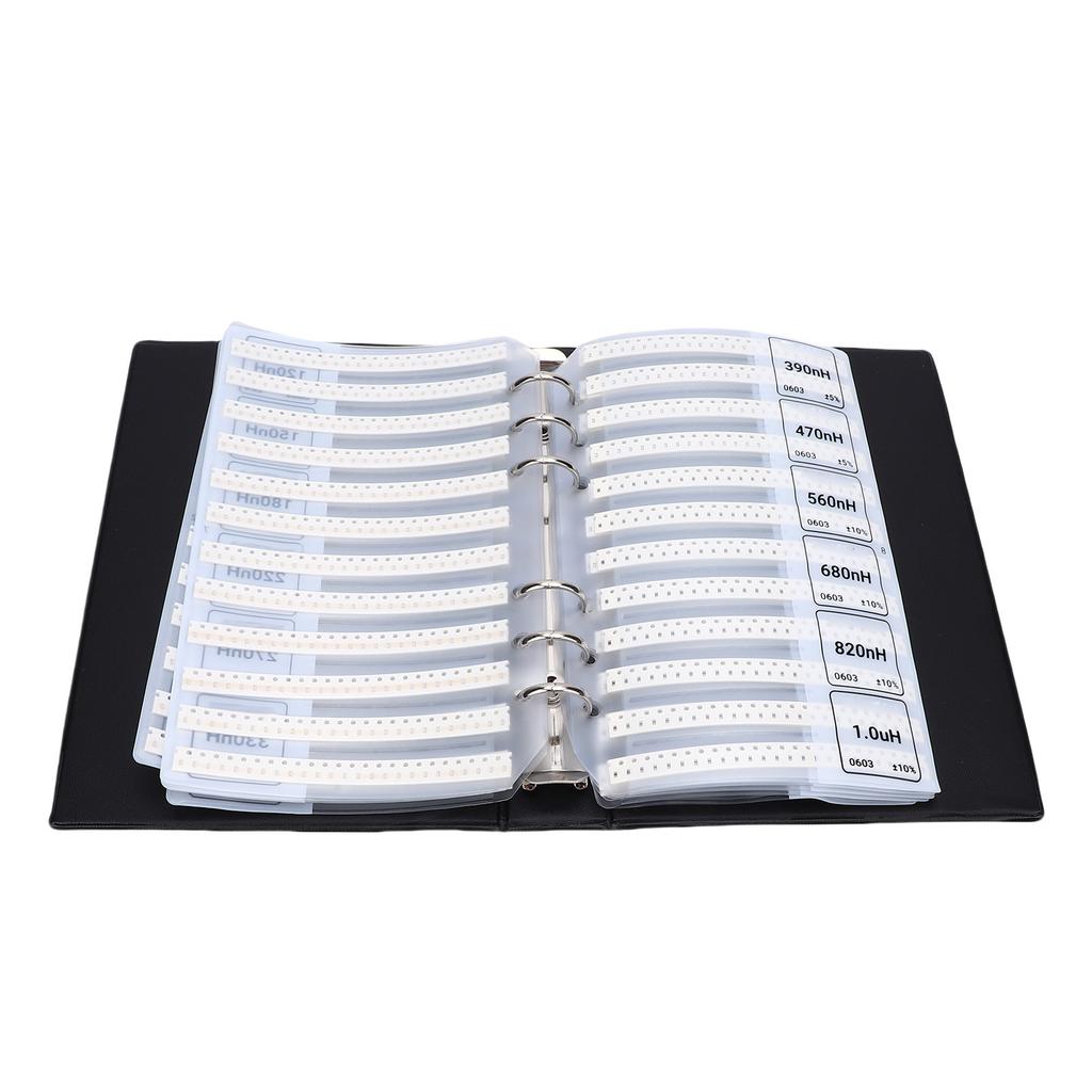 0603 Inductor Sample Book 64Valuesx50Pcs Multilayer Inductor Assorted Kit for Proofing Repair Teaching Experiment