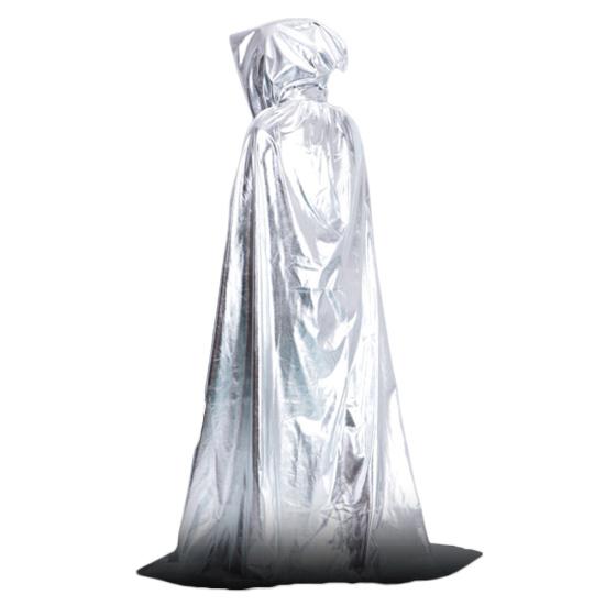 Vampire Hooded Cloak Medieval Witch Robe Cape Floor-length Halloween Costume