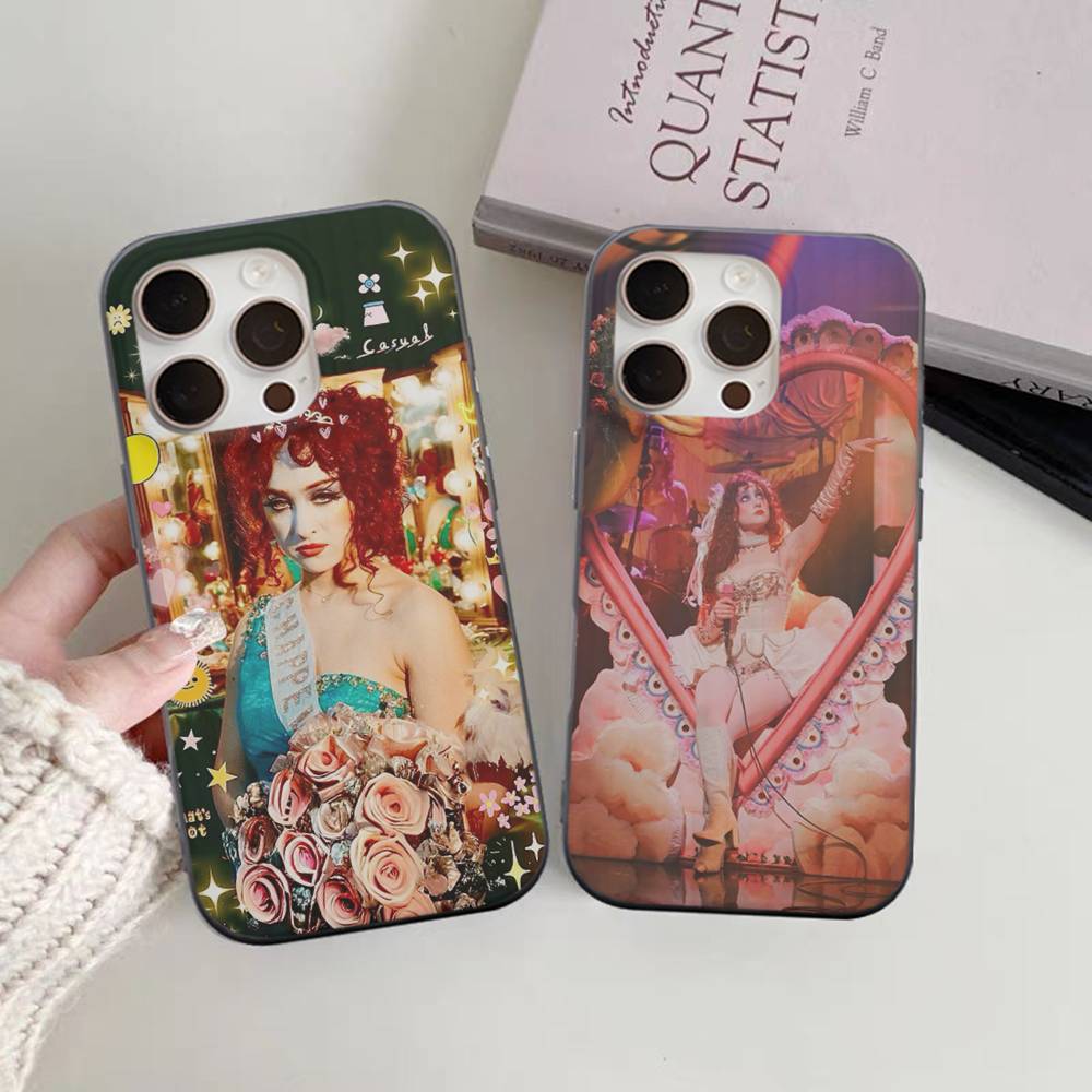 Singer C-Chappell R-Roan Phone Case For IPhone 17 16 15 11 12 13 14 Pro Max Soft Corrugated Silicone Cover Case