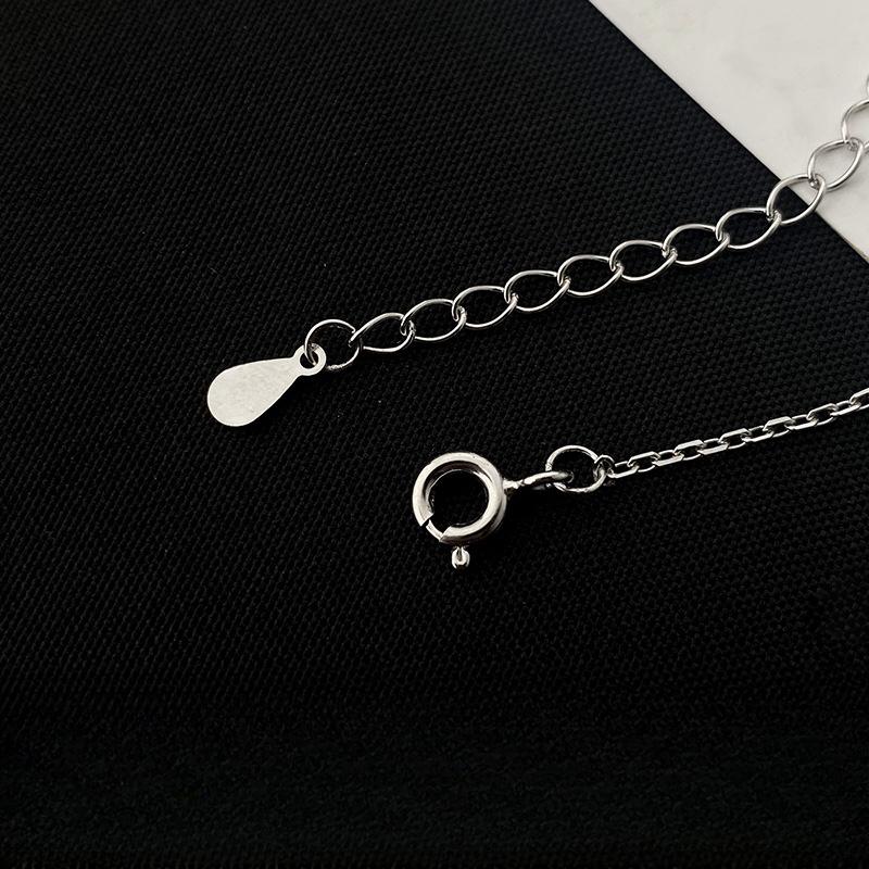 Ring Diamond-inlaid Love Pink Bow Necklace Temperament Sweet Girlish Collarbone Chain