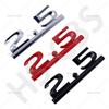 1Pc Metal 3D 2.5 Letter Emblem Car Rear Trunk Displacement Badge Auto Body Tailgate Stickers Car Styling Accessories