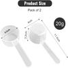 Flat Bottom Graduated Measuring Spoon 40ml Transparent Plastic, Individually Packaged for Precision Measurement