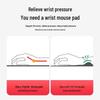 3D Gel Mouse Pad with Non-Slip Memory Foam Wrist Rest for Office & Gaming