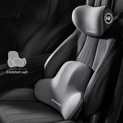 Car Memory Foam Neck Pillow Protection Lumbar Backrest Cushion Lumbar Cushion Car Headrest Cushion