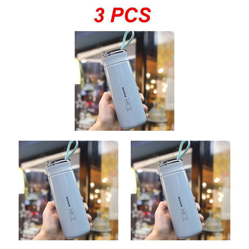 3PCS Gym Sports Cycling Water Cup Leak-proof Kids School Gifts Bpa Free Portable Rope Eco-friendly Drinkware Tea Juice Milk Cups