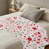 Christmas Themed Printed Flannel Blanket - Super Soft Plush Throw, Warm & Cozy, Perfect for Home, Dorm, Bedroom & Holiday Relax