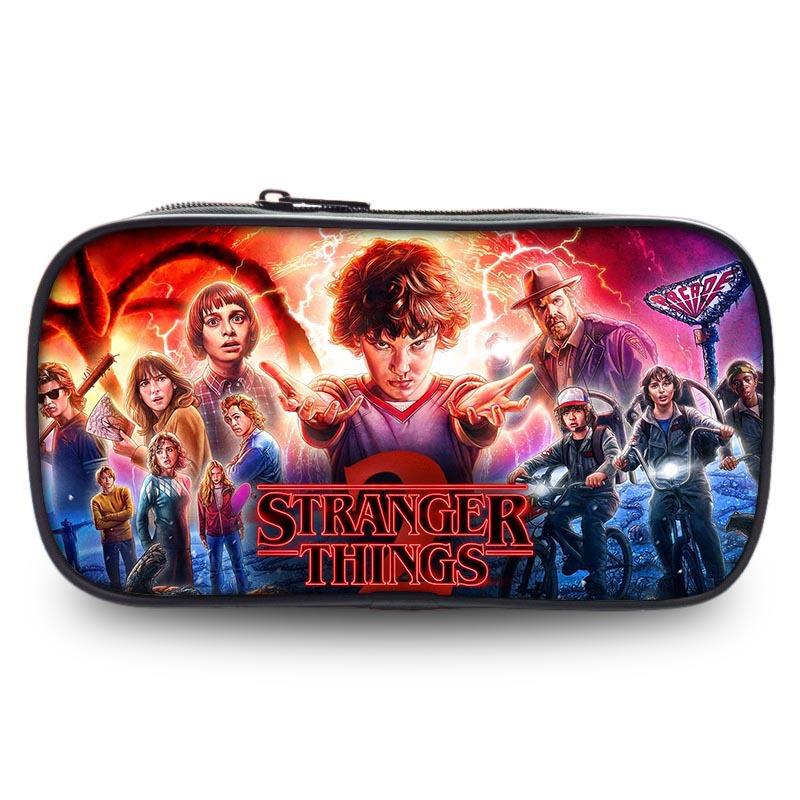 Stranger Things Student Pencil Case Large Capacity Single Layer Stationery Box Stationery Bag Storage Bag Environmentally Friendly And Portable